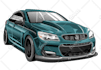 make high quality vector car illustration