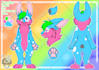 draw a cute reference sheet for your furry oc