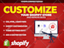 create custom sections on shopify, fix bugs, html, css and liquid