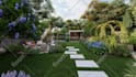 do backyard landscape design, frontyard, pool, patio, garden