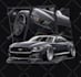 draw you car into vector illustration