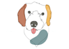 draw your pet animal in line art, one line art, line art icon illustration logo