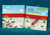 create a cute children book illustration and cover