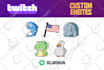 custom emotes, emoji, and sticker for twitch, discord, vtuber, etc