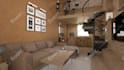 create an interior design and realistic 3d rendering