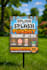 do eye catching custom yard sign design, lawn sign, real estate yard signs