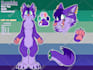 draw a cute reference sheet for your furry oc