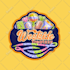 design ice cream, chocolate, sweets, treat, candy logo