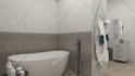 create a 3d interior design of your bathroom