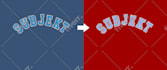 color change logo, texts, clothes, and products perfectly