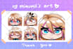 draw cute custom emotes and badges in anime style