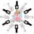 draw masseur cosmetologist lash nail cartoon logo design