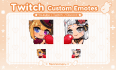 create custom anime twitch emotes or sub badges or sticker