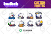 custom emotes, emoji, and sticker for twitch, discord, vtuber, etc