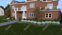 design garden, pool, patio, yard, terrace, and  landscape 3d model and render