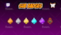 create express custom twitch sub badges