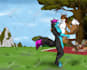 design nsfw pixel character, nsfw pixel art, sprite sheet, nsfw animation