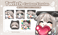 create custom anime twitch emotes or sub badges or sticker