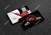 design trucking transport logistics and towing truck business card