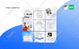 design premium instagram puzzle feed, carousel post or story