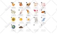 design a custom hand drawn doodle art icon set