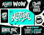 create mural lettering sketch for your studio or office