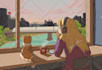 draw background illustration and cartoon w my drawing style
