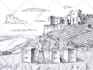 draw lineart in an engraved style for package or menu design