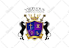 make a beautiful bishop crest, church seal logo or coat of arm