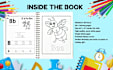 do coloring book cover and pages, activity book for kids, cover, children
