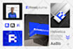 do modern minimalist business logo design with full branding kit