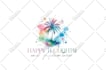 design unique watercolor  logo with branding kit
