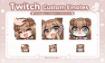 create custom anime twitch emotes or sub badges or sticker