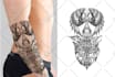 create professional custom tattoo design, tattoo sleeve
