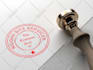 design a minimalist rubber stamp logo or seal, custom minimalist design