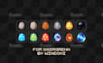 create twitch sub badges in pixel art style