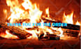 create relaxing fireplace meditation video with fire crackle