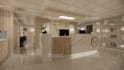 design a 3d interior decor for beauty salon, barber shop, clinic, spa, store