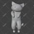 create cute characters, mascot, animal, 3d print, cartoon character in blender