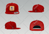 design your cap ,snapback ,hat artwork and mockup