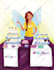 create a cute children book illustration and cover