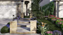 design landscape, garden, backyard, patio, 3d renderings