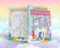 do coloring book cover and pages, activity book for kids, cover, children