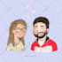 create a cute custom couples portrait for you