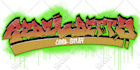 make graffiti airbrush 80s for streetwear or logo