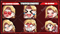 design awesome custom twitch emotes or badges for you