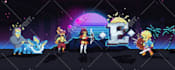 design pixel art banner for youtube facebook twitch etc