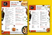 create creative food,salon,spa menu and flyer