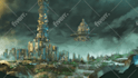 draw landscape concept art for games and books