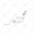 draw a minimalist tattoo design with one line